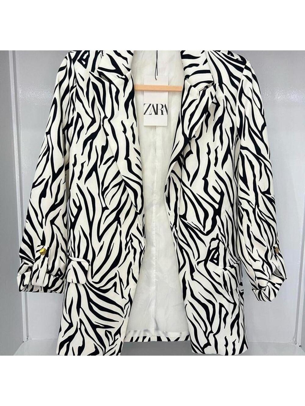 Zara Women's Multi and White Jacket